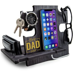 Best Dad Ever Engraved Docking Station — main product photograph