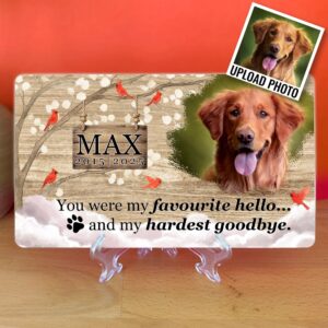Custom Pet Memorial Bamboo Plaque — main product photograph