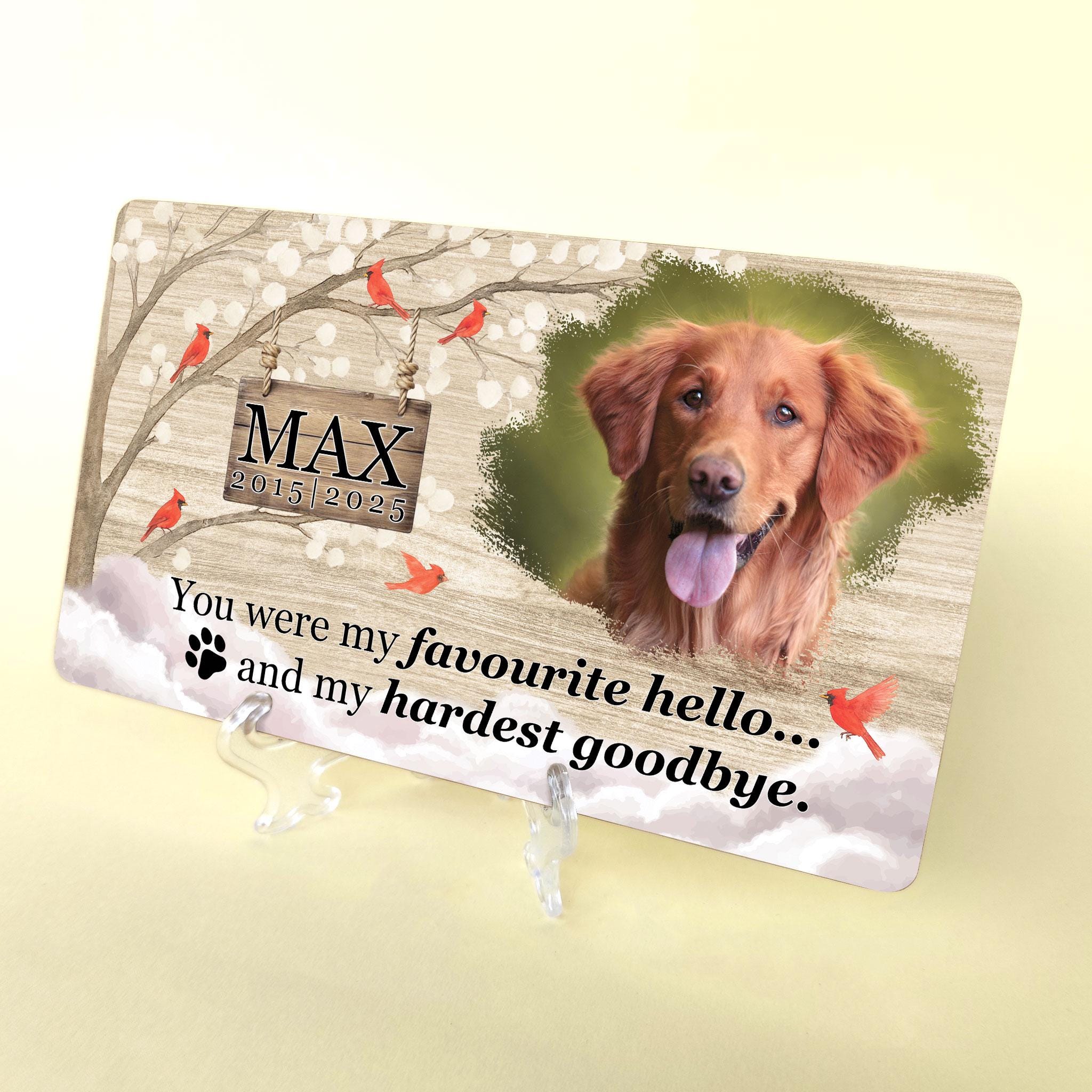 Custom Pet Memorial Bamboo Plaque — detail 2