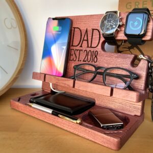 Deep Maroon Personalised Docking Station — main product photograph