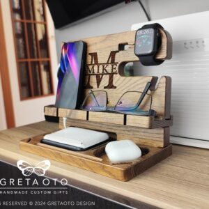 Personalised 5th Anniversary Docking Station — main product photograph