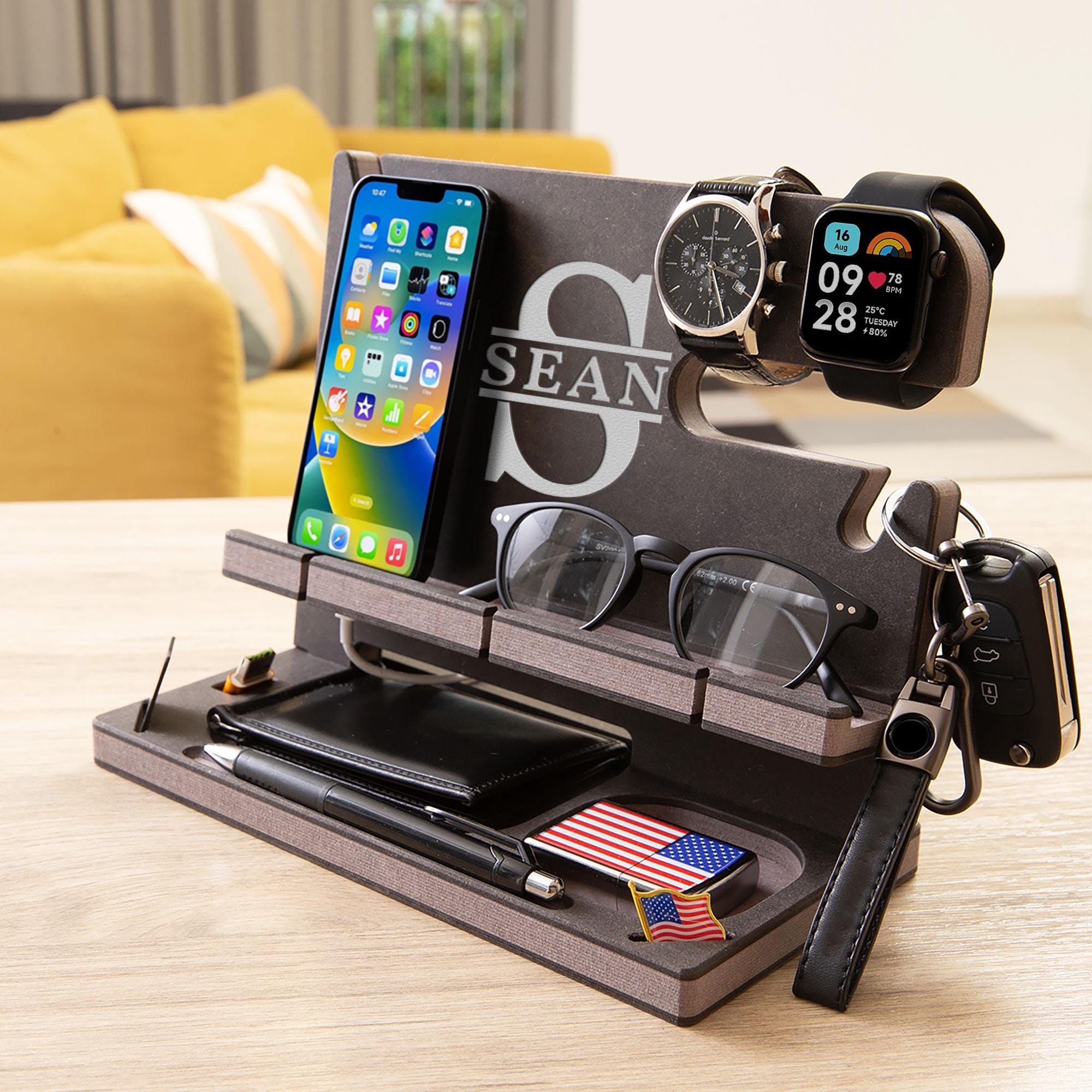 Personalised 5th Anniversary Docking Station — detail 7