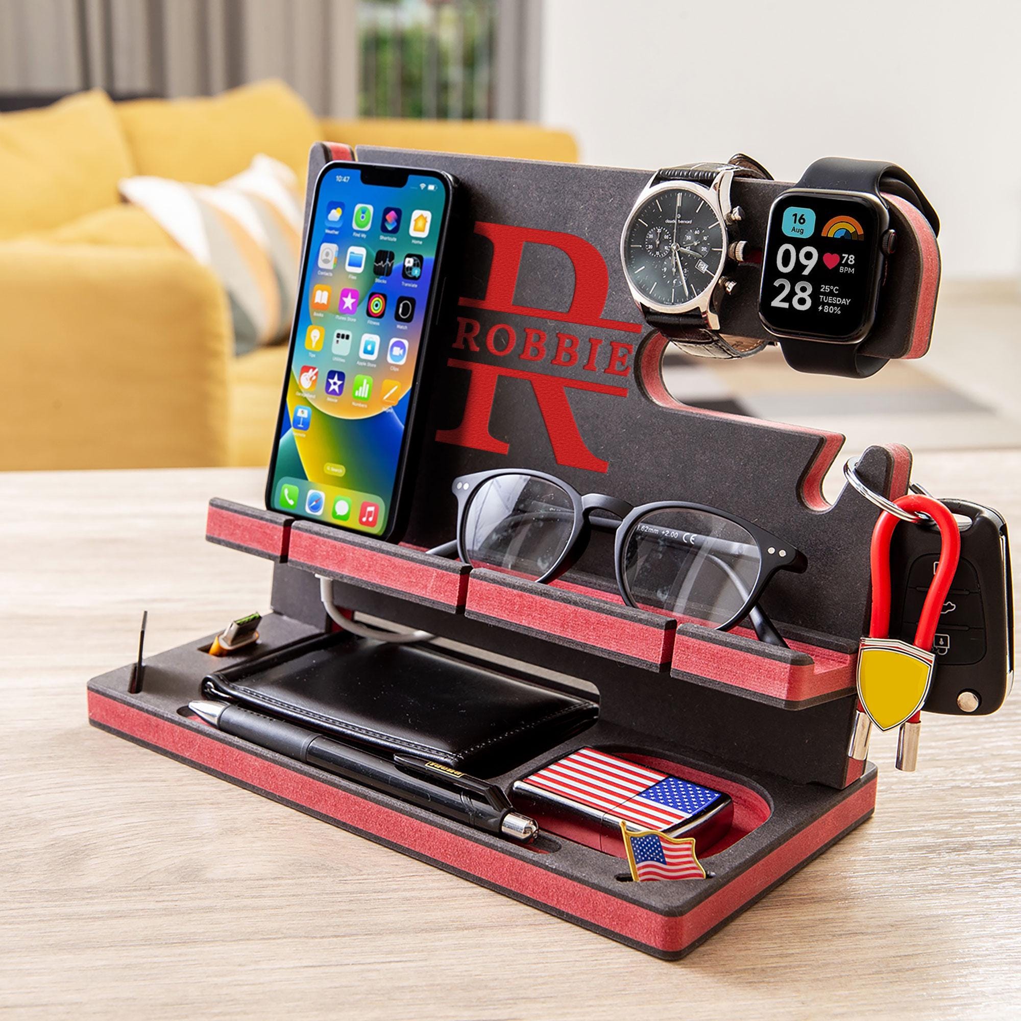 Personalised 5th Anniversary Docking Station — detail 10
