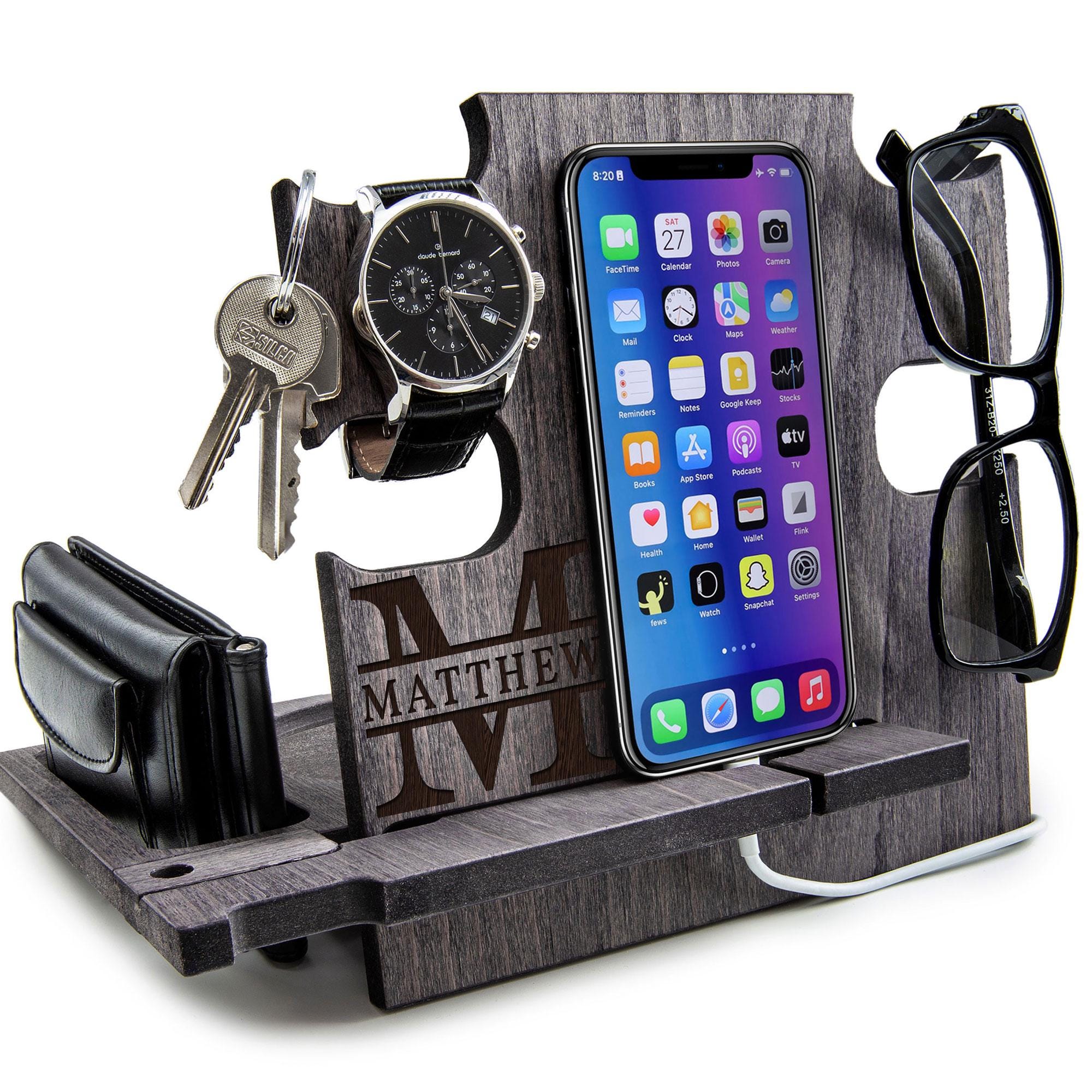 Personalised 5th Anniversary Docking Station — detail 15