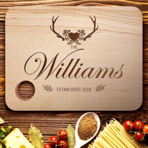 Personalised Cutting Board for Her — main product photograph