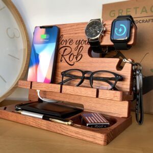 Personalised Docking Station — Maroon — main product photograph