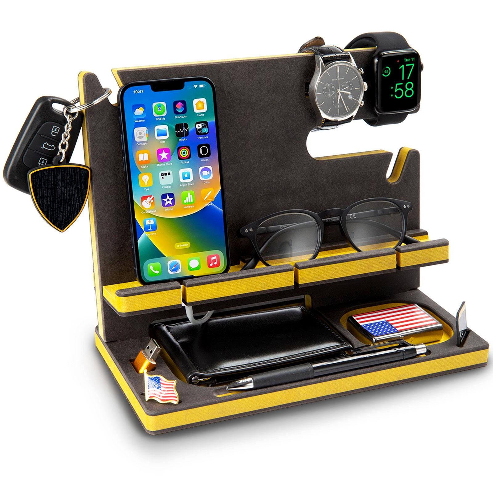 Personalised Walnut Docking Station — Classic — detail 17