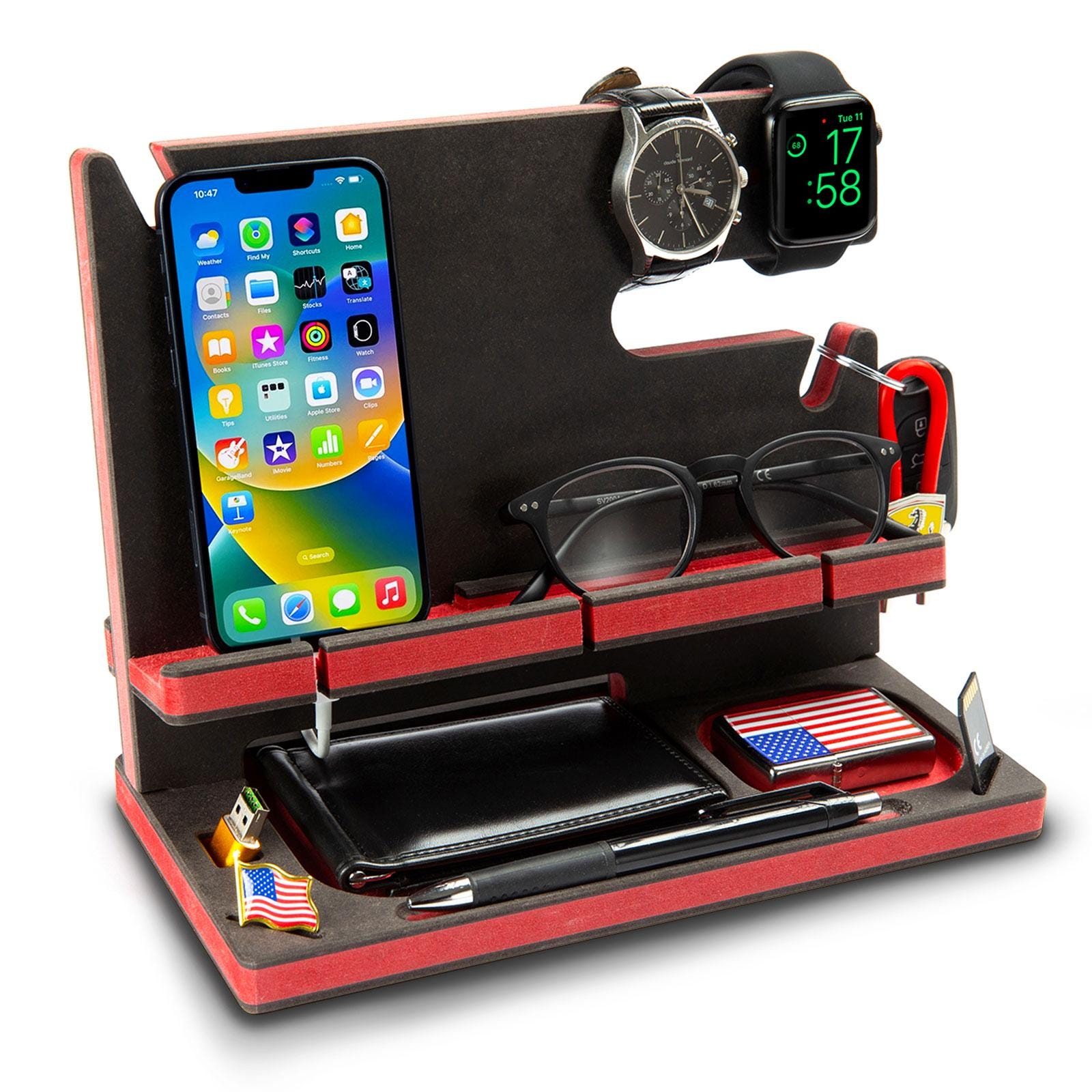 Personalised Walnut Docking Station — Classic — detail 18