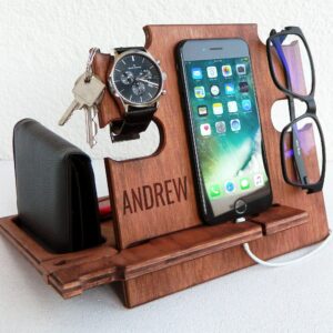 Wooden Docking Station for Him — main product photograph